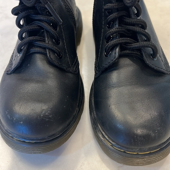 Dr. Martens 1460 J Black Leather Lace Up Boots sz 11 - Picture 8 of 10